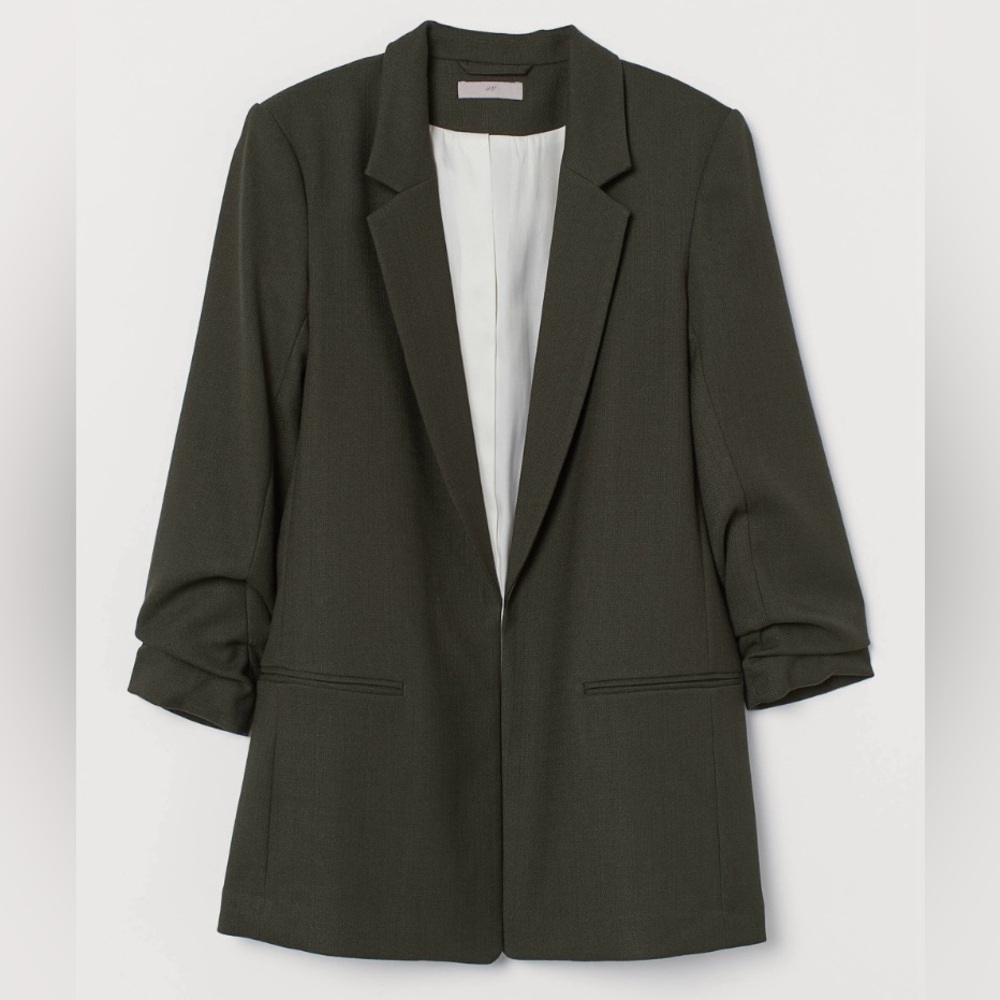 H&M Gathered-sleeves suit Jacket